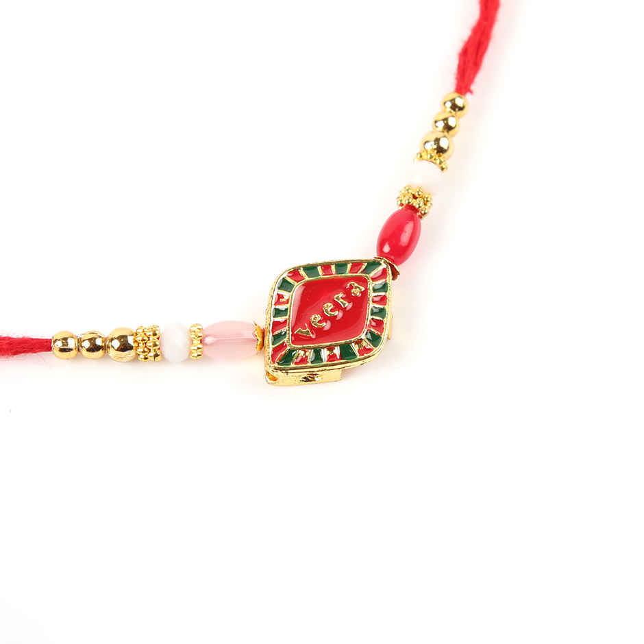 Pichai Enamelled Pendant Veera Rakhi