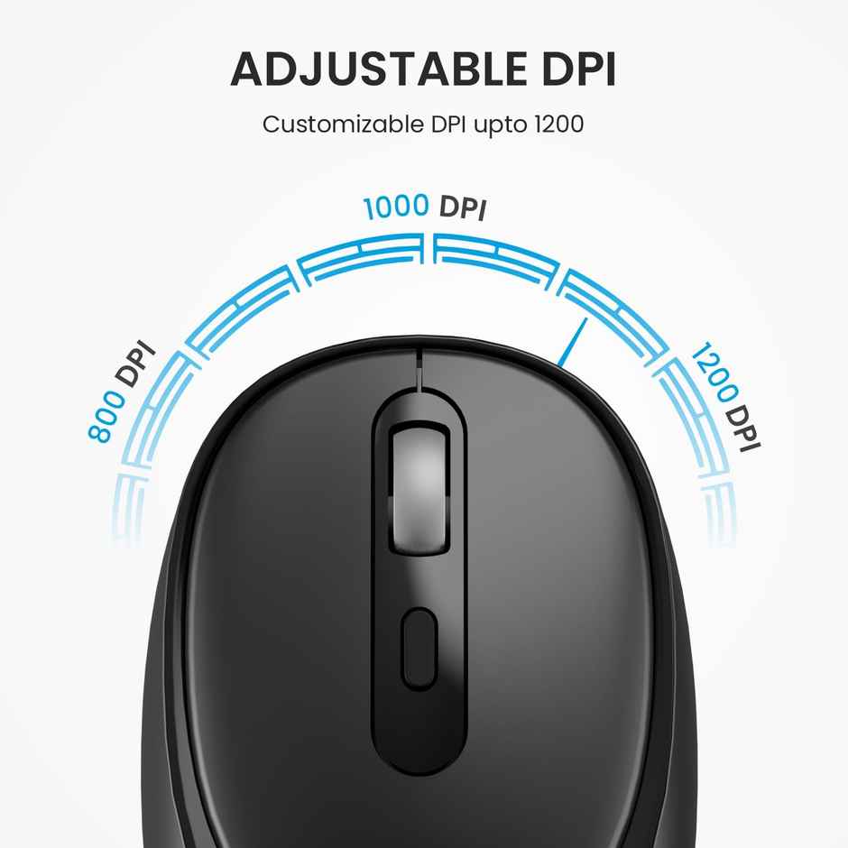 Portronics Wireless Keyboard & Mouse Combo(Black Orange)