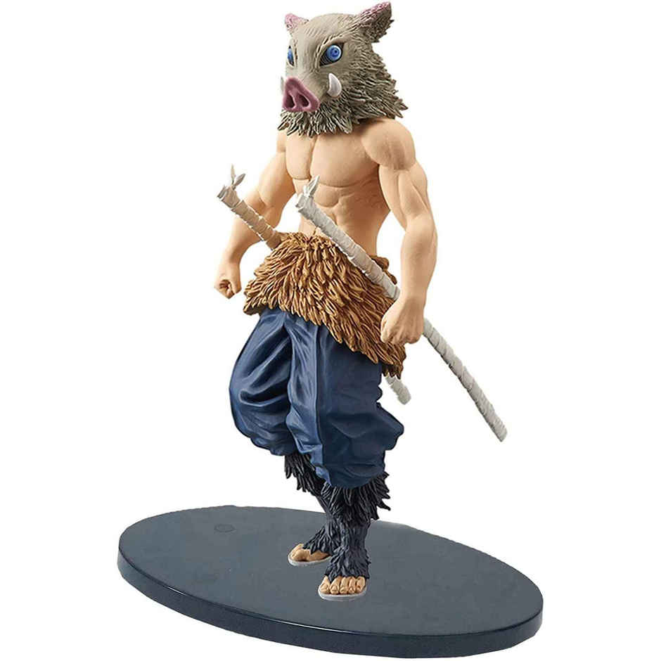 Awestuffs Inosuke Demon Slayer Action Figure Limited Edition for Car Dashboard