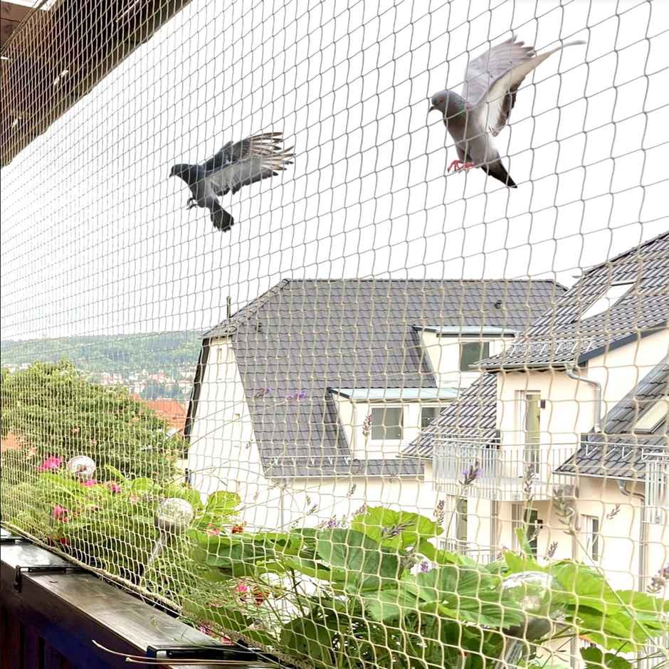 Mr. Right Pigeon Nets for Balconies, Bird Net | White | 10x6 ft