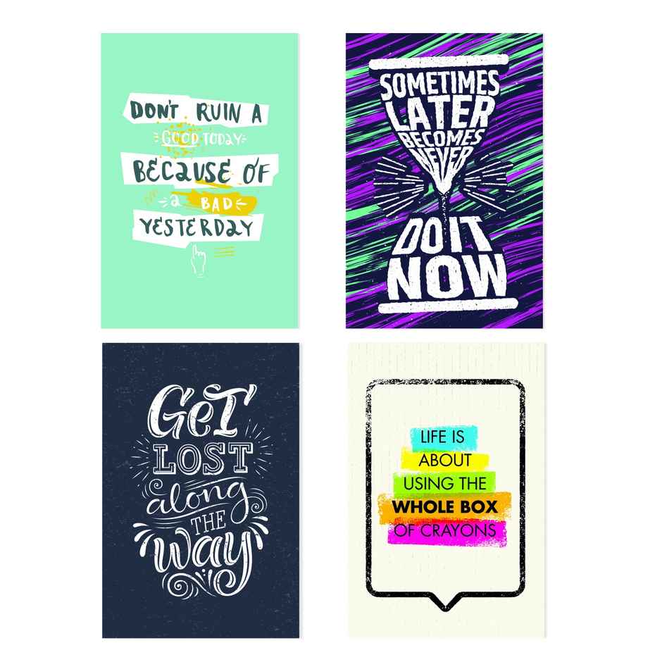 Paper Plane Design Motivational Wall Posters | Set of 10 | (12 Inch x 18 Inch) D82