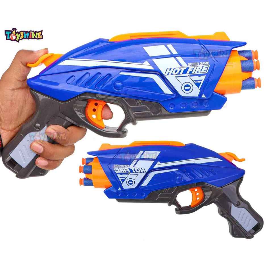 Toyshine Gizmo Foam Blaster Gun Toy With 20 Bullets (Multi Color)