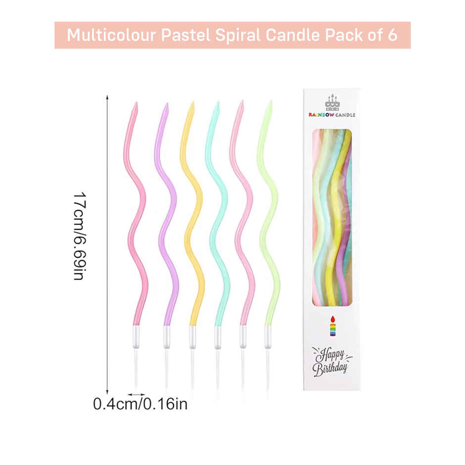 Pastel Spiral Candles | Party Propz