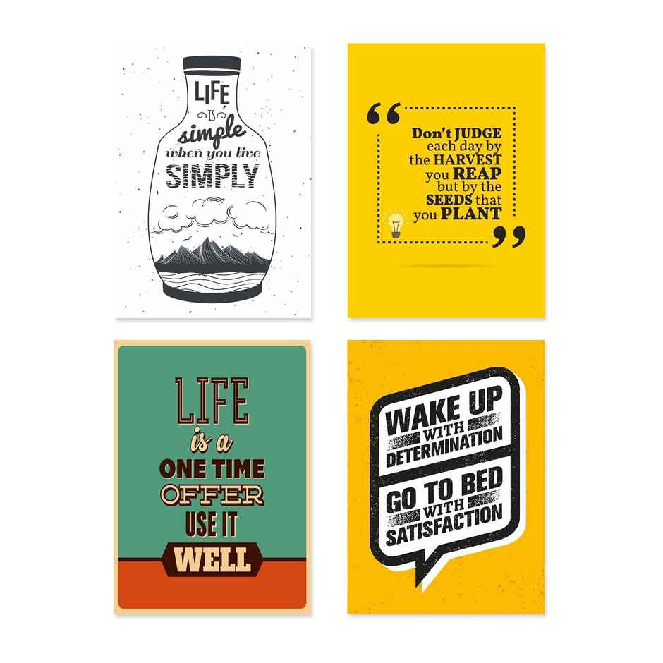 Paper Plane Design Wall Posters For Office Decor | Set of 10 | Size | 12 Inch x 18 Inch | D3