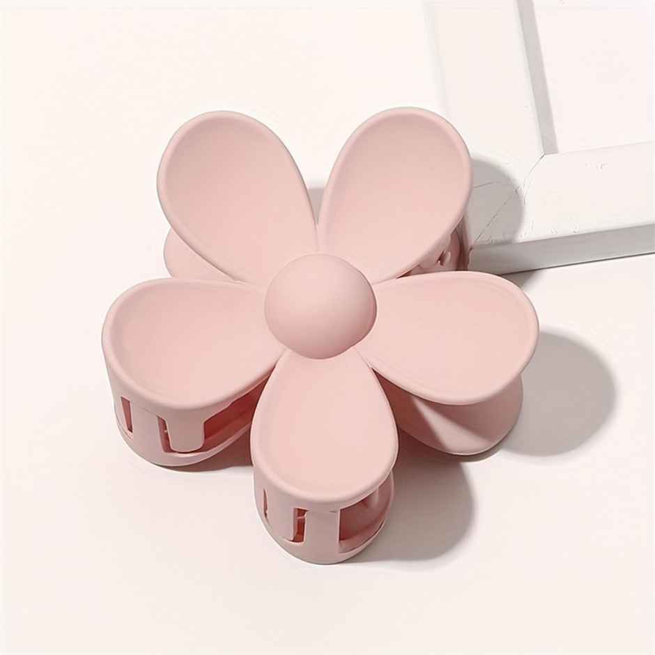 Chronex 6 Pcs Matte Flower Claw Hair Clips For Women | Assorted