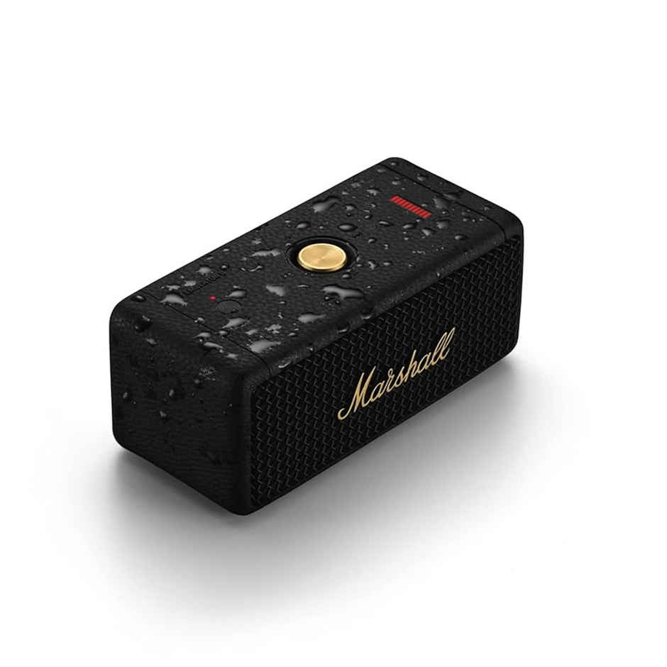 Marshall Emberton II 20 W Wireless Bluetooth Portable Outdoor Speaker | Black & Brass