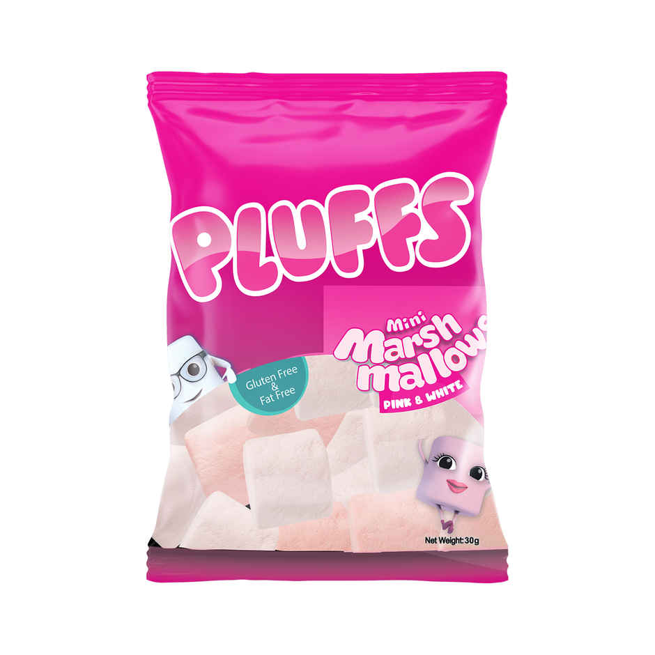 Pluffs Marshmallows | Pink & White
