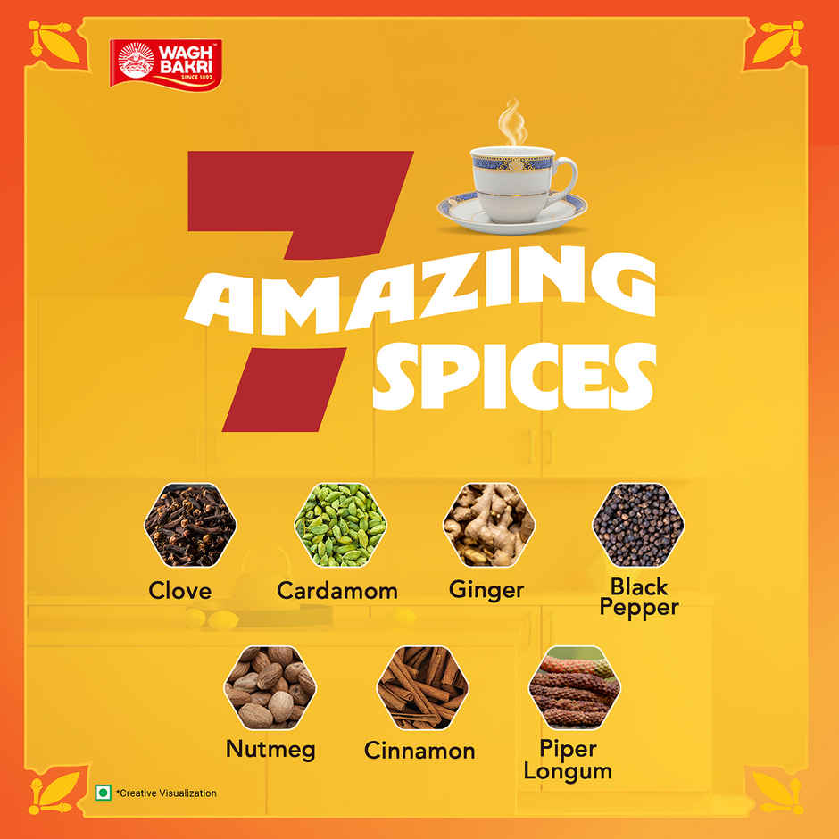 Wagh Bakri Premium Spiced Tea Combo