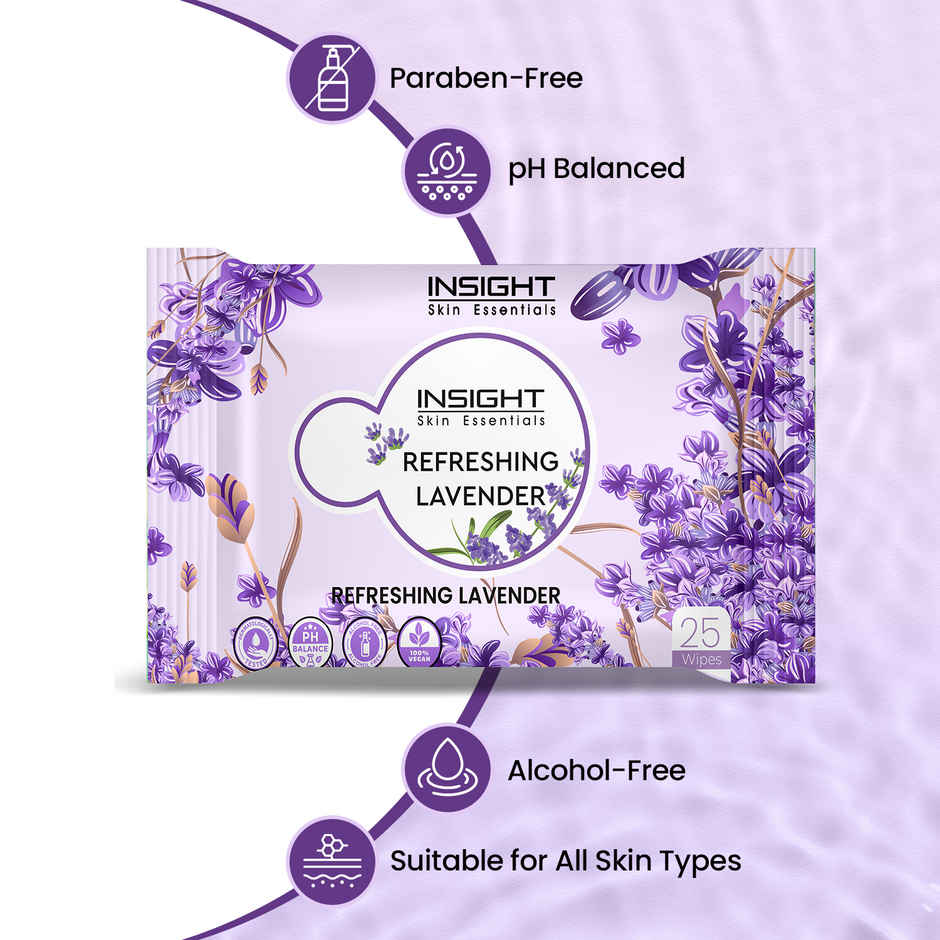 Insight Cosmetics Refreshing Lavender Wet Wipes