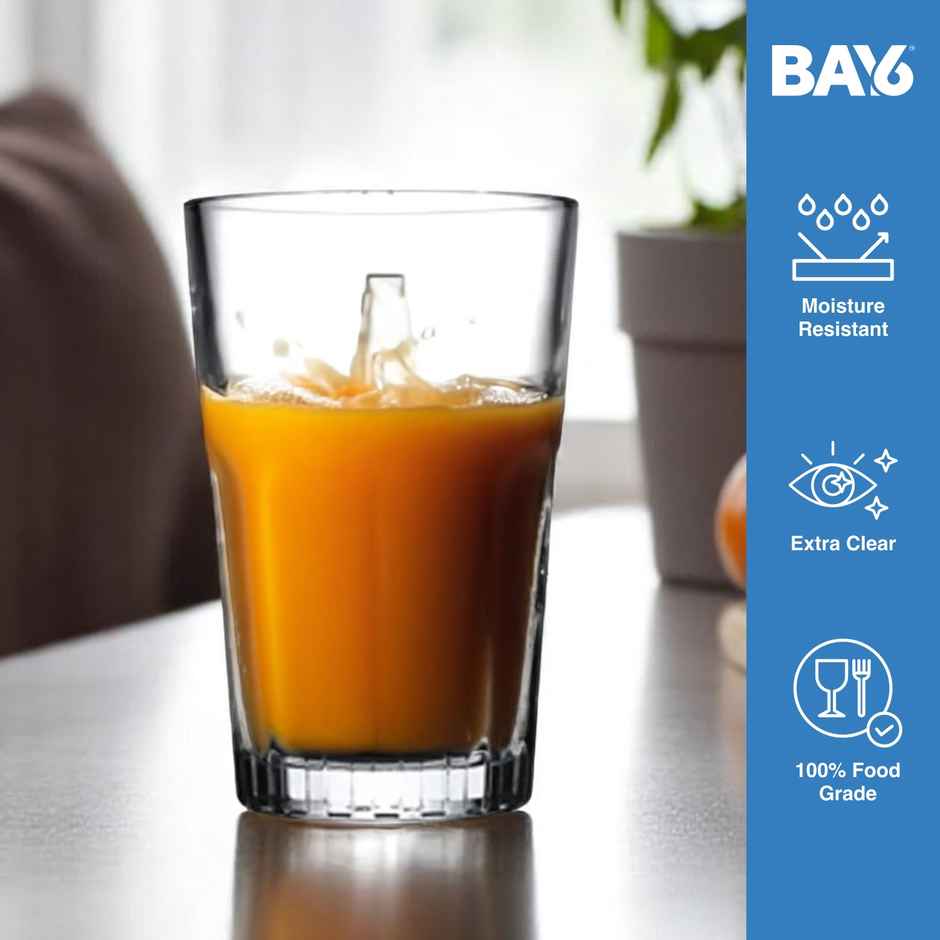 BAY6 Imported Juice & Water Glass - 330 ml - (6pc)