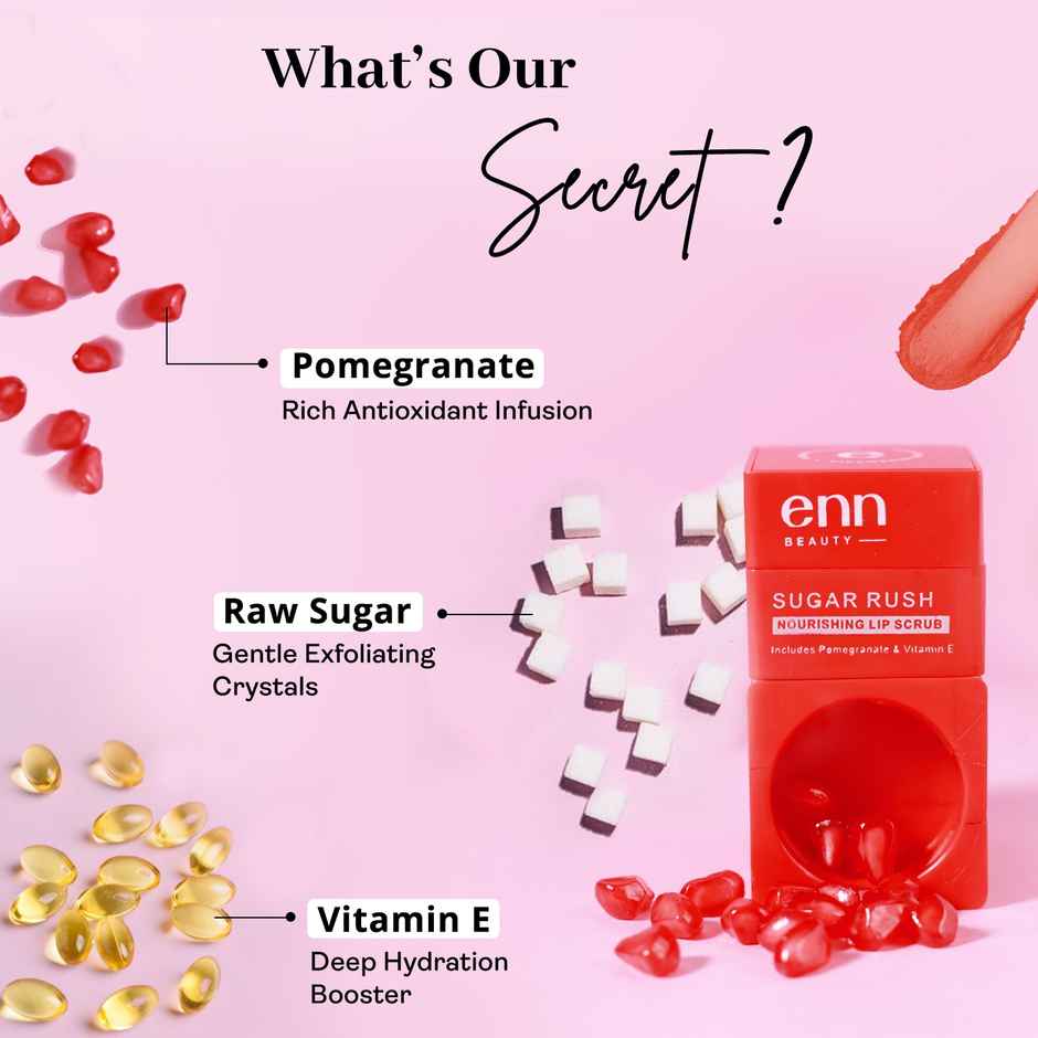 Enn Beauty Sugar Rush Nourishing Lip Scrub