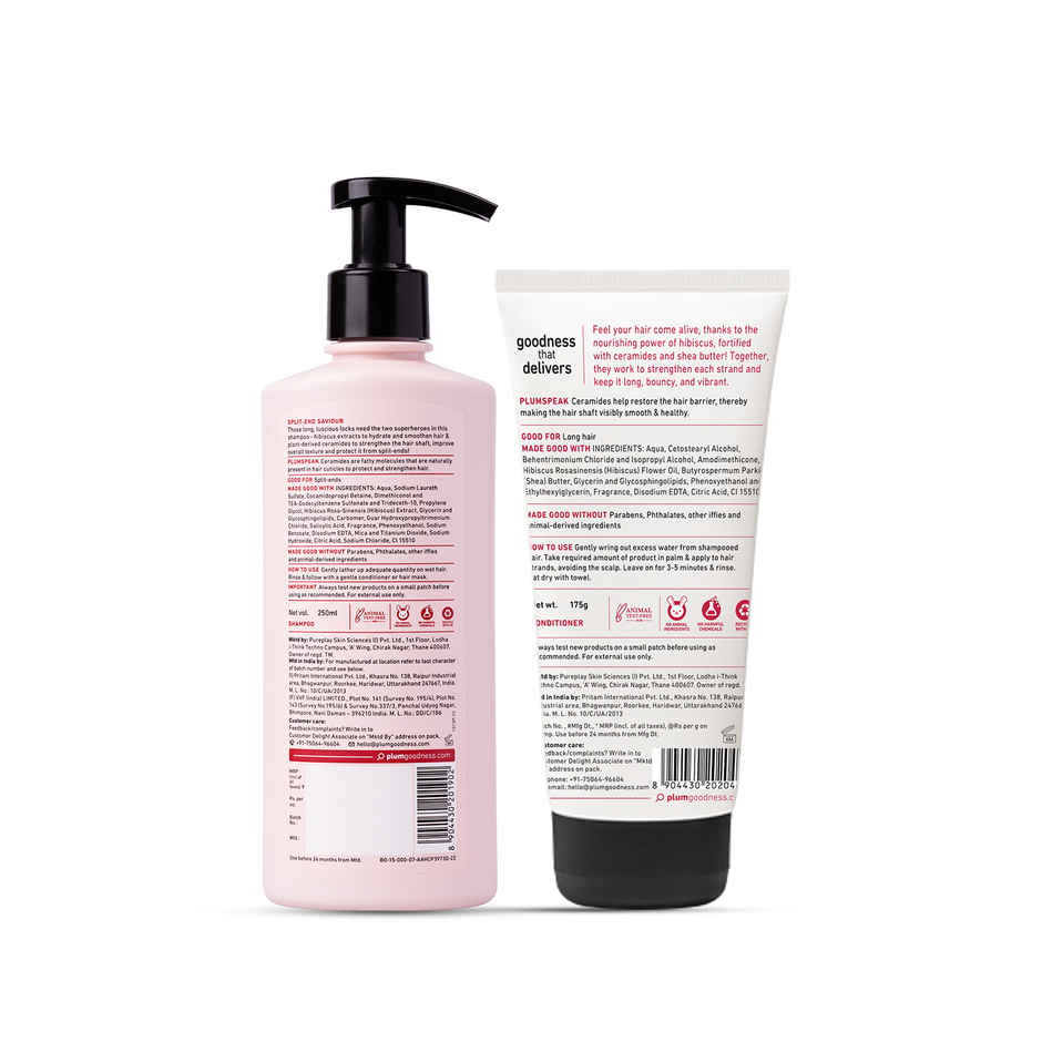 Plum Hibiscus & Ceramides Long & Healthy Shampoo & Conditioner