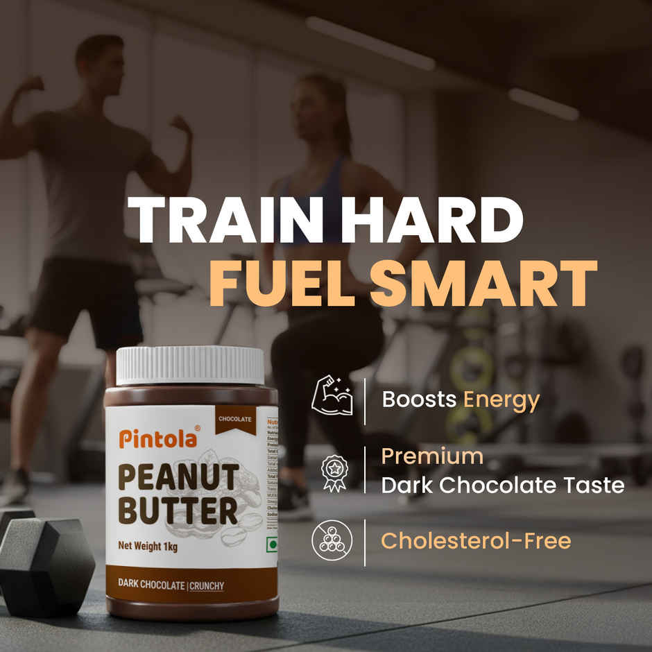 Pintola Peanut Butter Chocolate Flavour Crunchy - 18.6G Protein & 5.2G Dietary Fiber