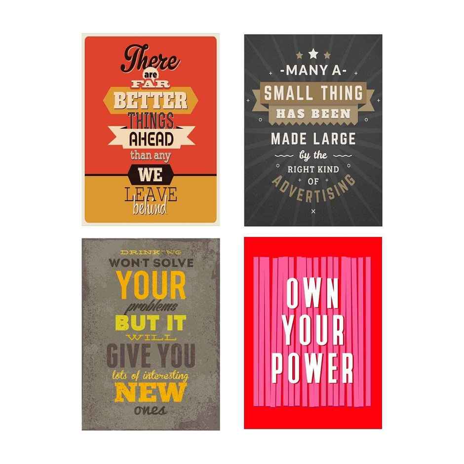 Paper Plane Design Wall Posters For Office Decor | Set of 10 | Size | 12 Inch x 18 Inch | D68