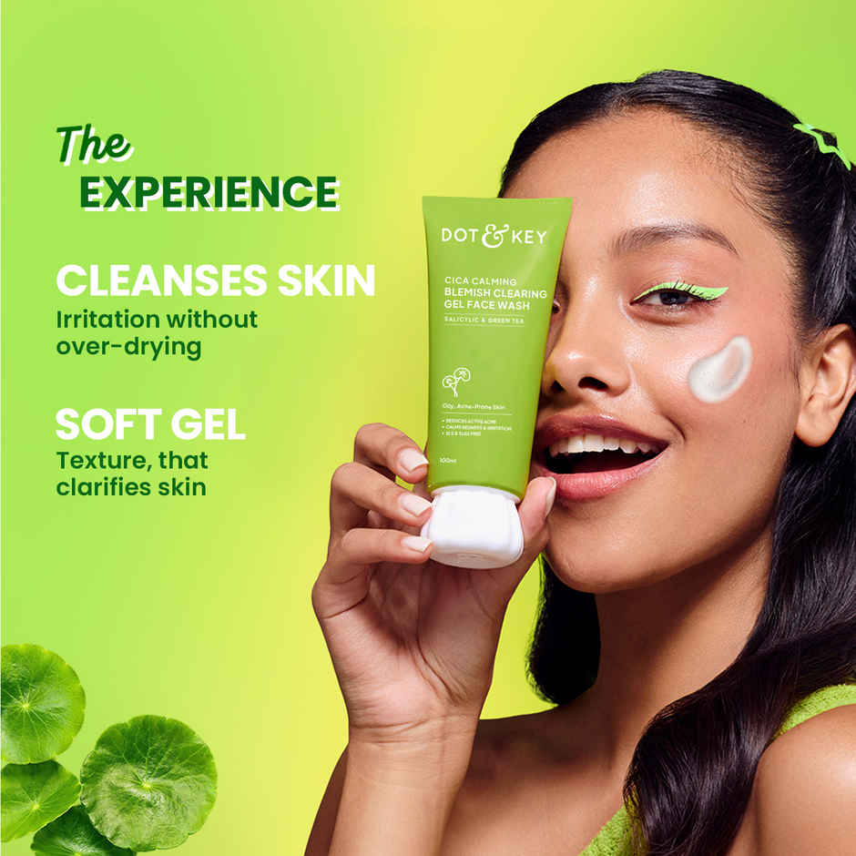 Dot & Key Cica Salicylic Face Wash With Tea Tree Oil For Oily Acne Prone Skin