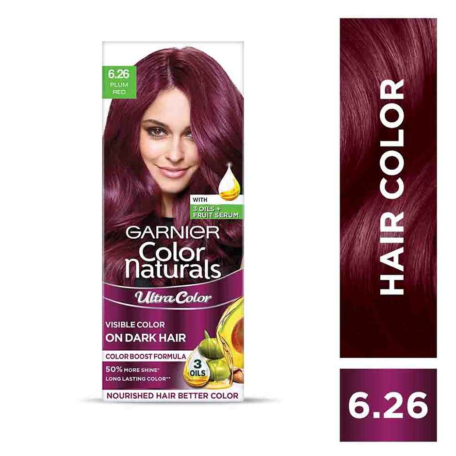 Garnier Color Naturals Long-Lasting Creme Hair Color | Plum Red - Shade 6.26