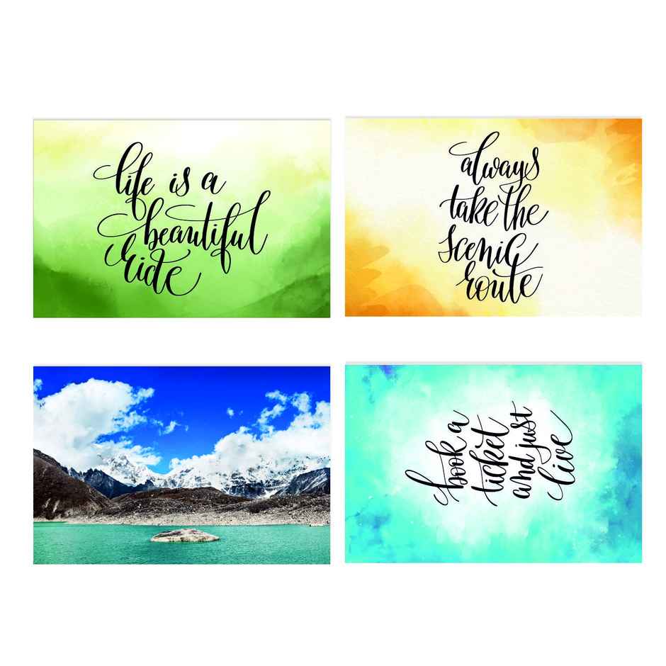 Paper Plane Design Travel Theme Wall Posters | Set of 10 | (12 Inch x 18 Inch) D2