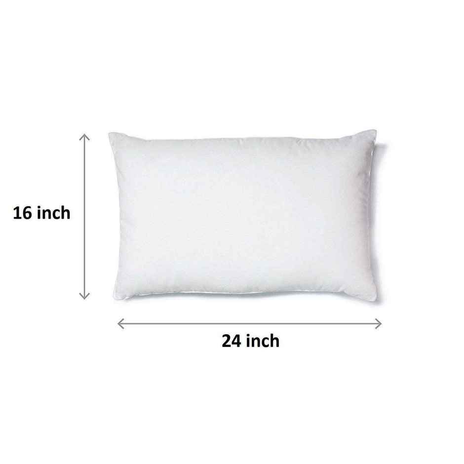 Kuber Industries Microfiber 16X24 Inch Luxurious 1 Piece Pillow Filler | White