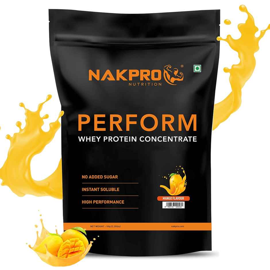 Nakpro Perform Whey Protein Concentrate Mango 24G Protein 5.3G Bcaa