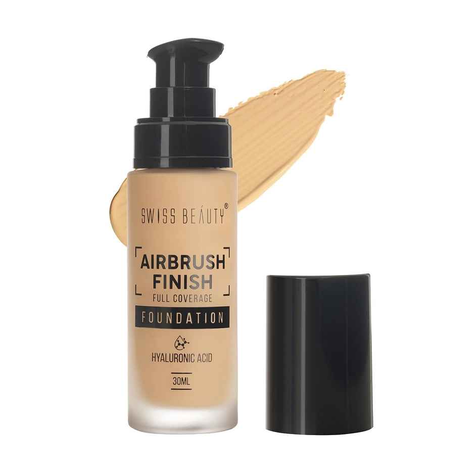 Swiss Beauty Airbrush Finish Full Coverage Foundation | Fair Ivory