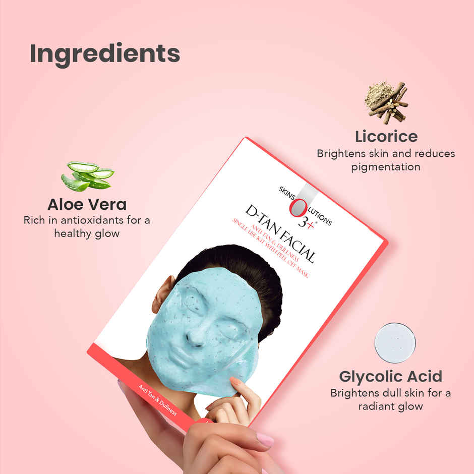 O3+ D-tan Facial Kit With Peel Off Mask