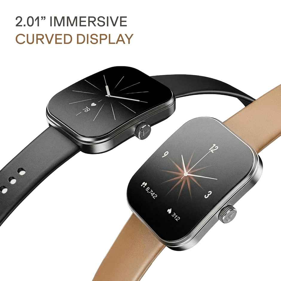 boAt Wave Sigma 3 Curv Smartwatch 2.01 Inch Immersive Curved Display BT Calling IP68 Black Active