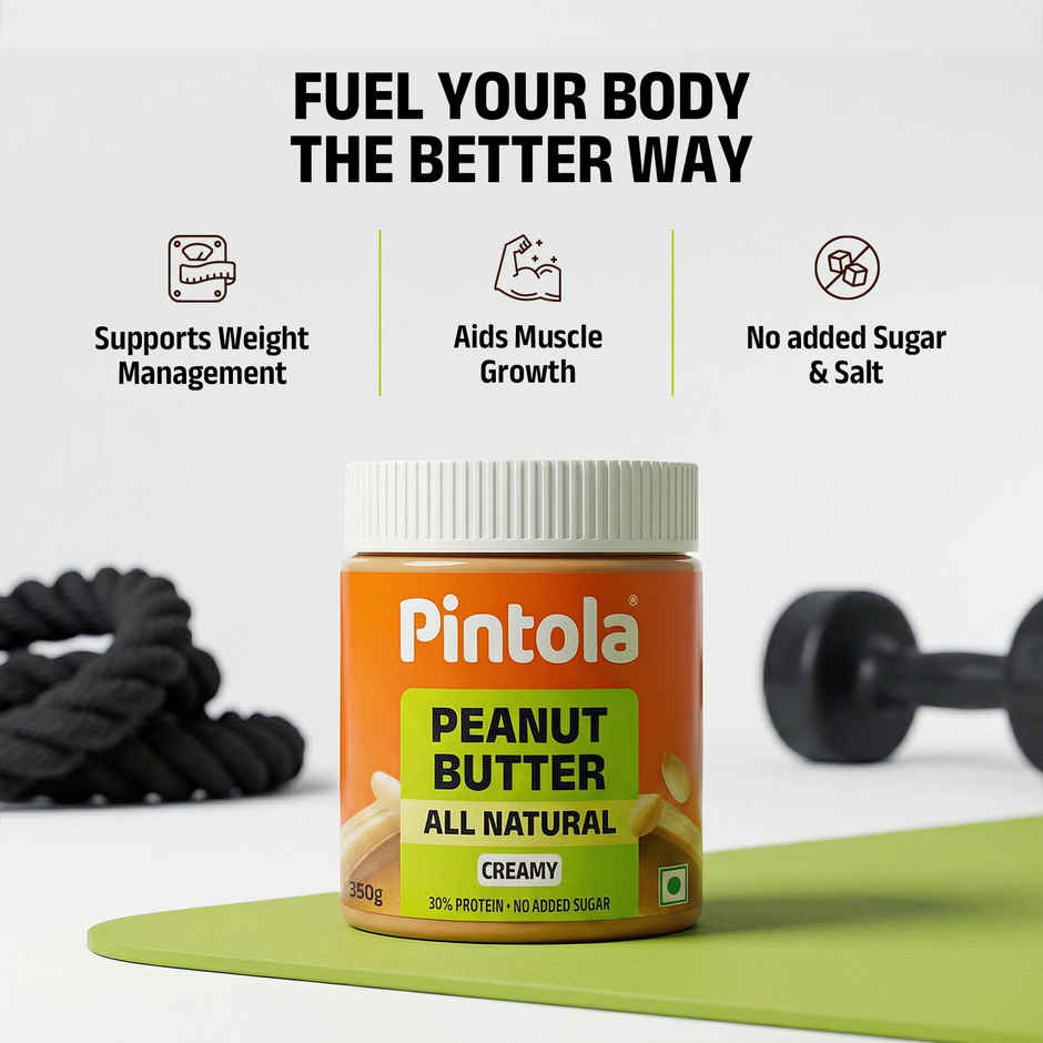 Pintola All Natural Peanut Butter Creamy | Unsweetened