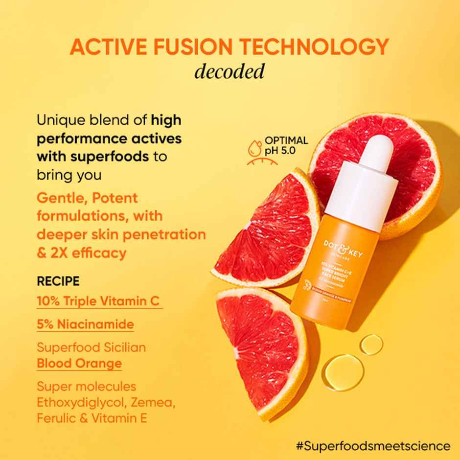 Dot & Key Dot&Key 10% Vitamin C + E,5% Niacinamide Serum|Vitamin C Serum For Glowing Skin