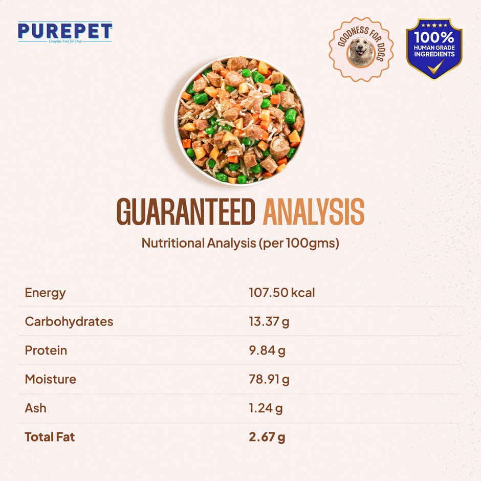 Purepet Chicken & Pumpkin Fresh Dog Food (Adults & Puppies)