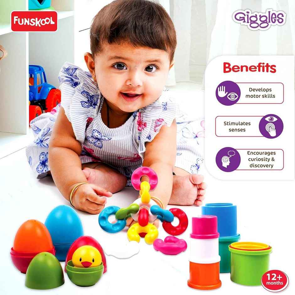 Giggles Funskool Link, Stack and Nest Stacking Toy