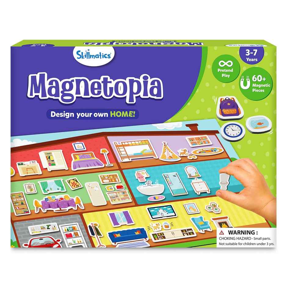 Skillmatics Creative Toy Magnetopia - Design Your Home