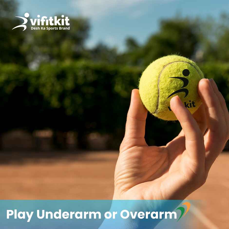 VFK by Xtrim Cricket Tennis Ball (Pack of 3)