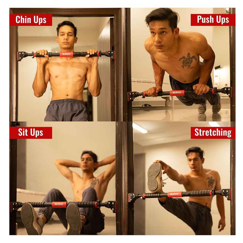 Slovic Doorway Expandable Pull Up Bar for Home Workout & Upper Body Strength