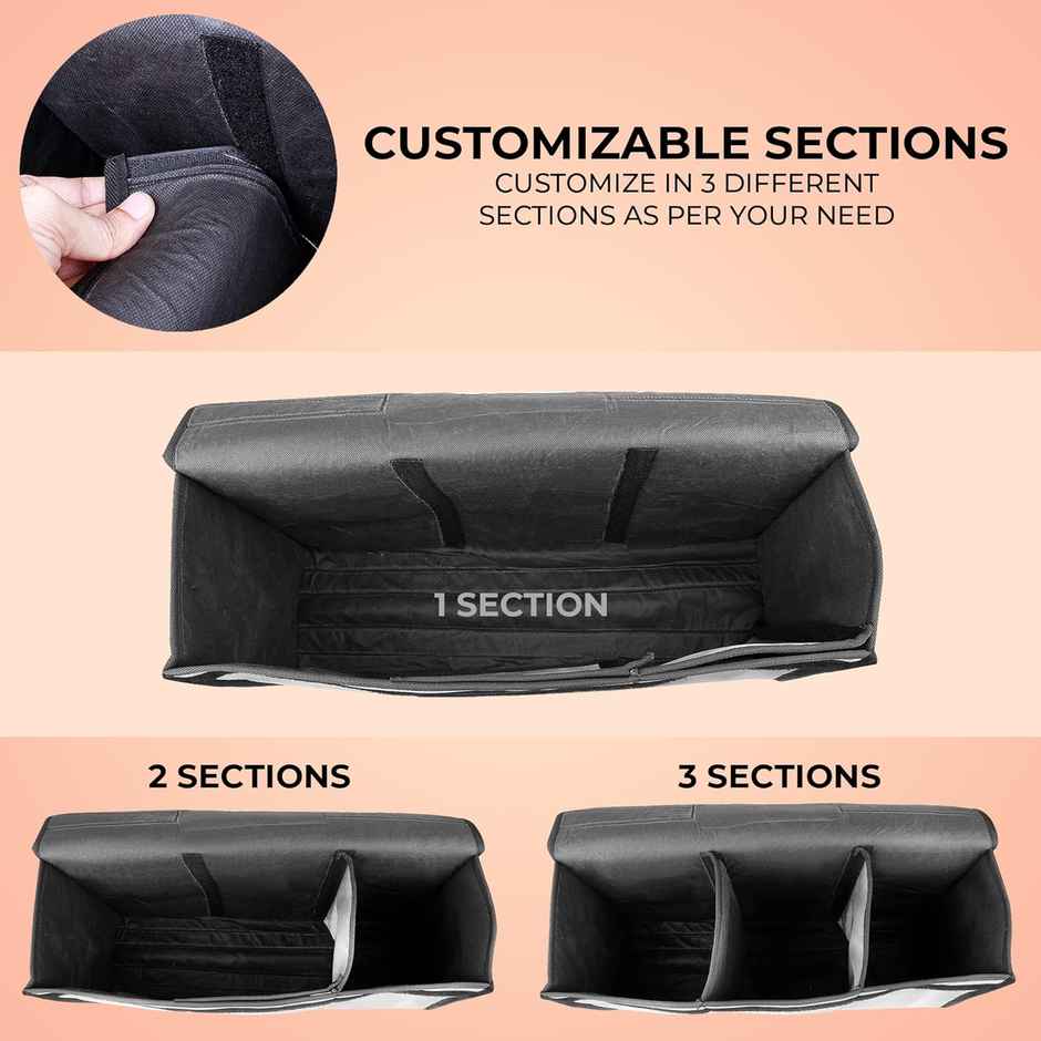 Autofy Spaze-4 Car Trunk Organizer Spill Proof Waterproof Anti-Skid Car Boot Organizer Nylon