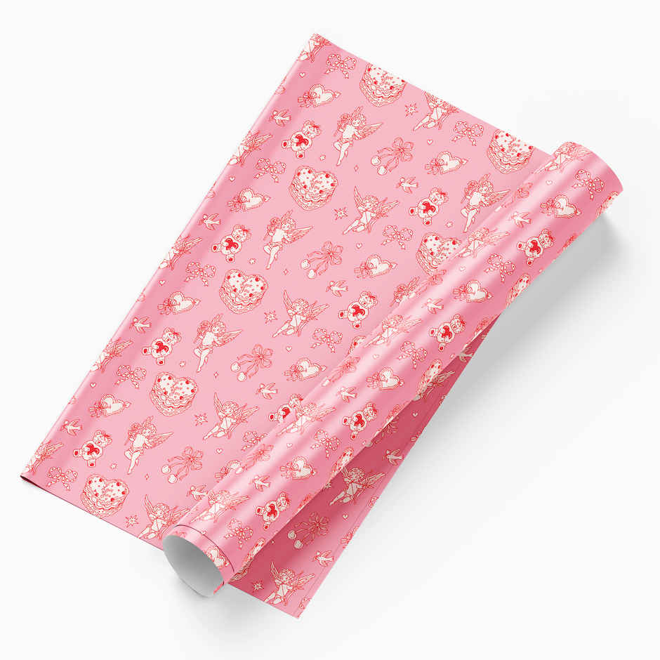 Tiger Notes Gift Wrap Cupid Pink
