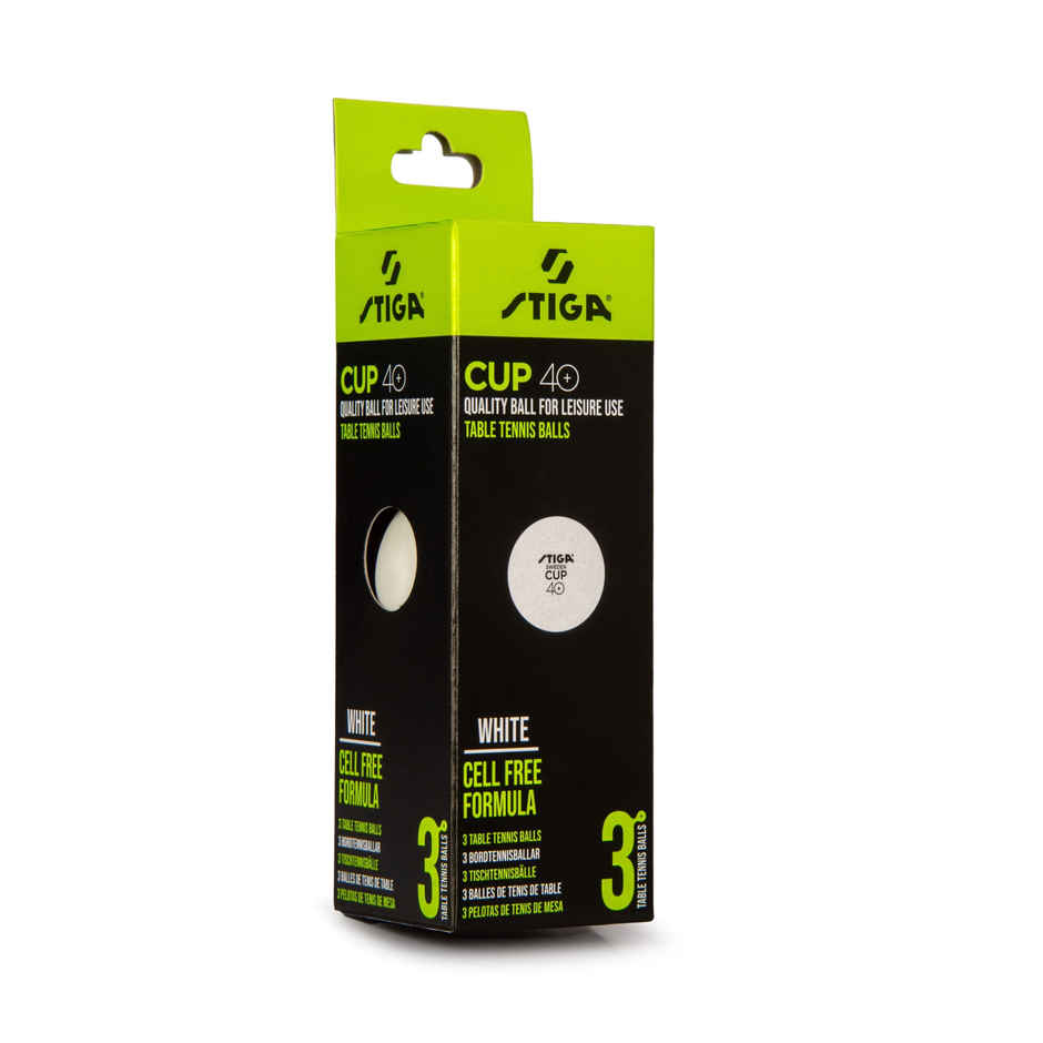 Stiga Table Tennis Balls 40+ - Pack of 3 for Serious Players