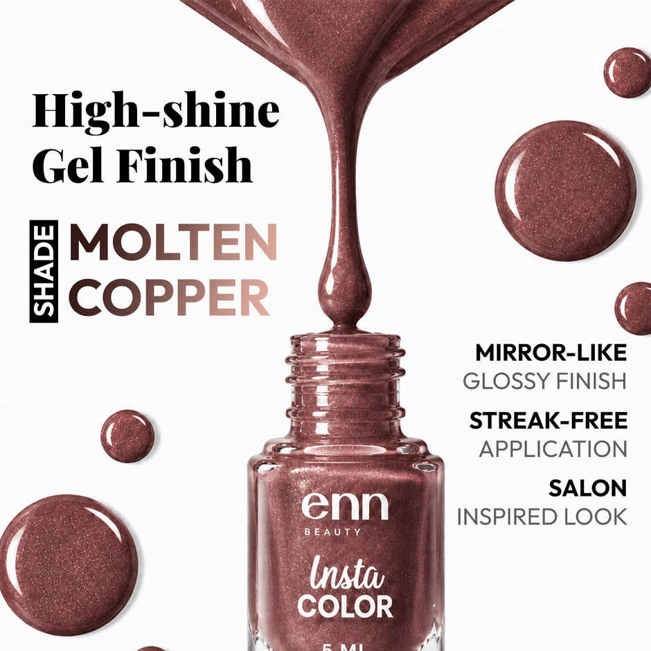 Enn Beauty Insta Color Nail Paint- Molten Copper