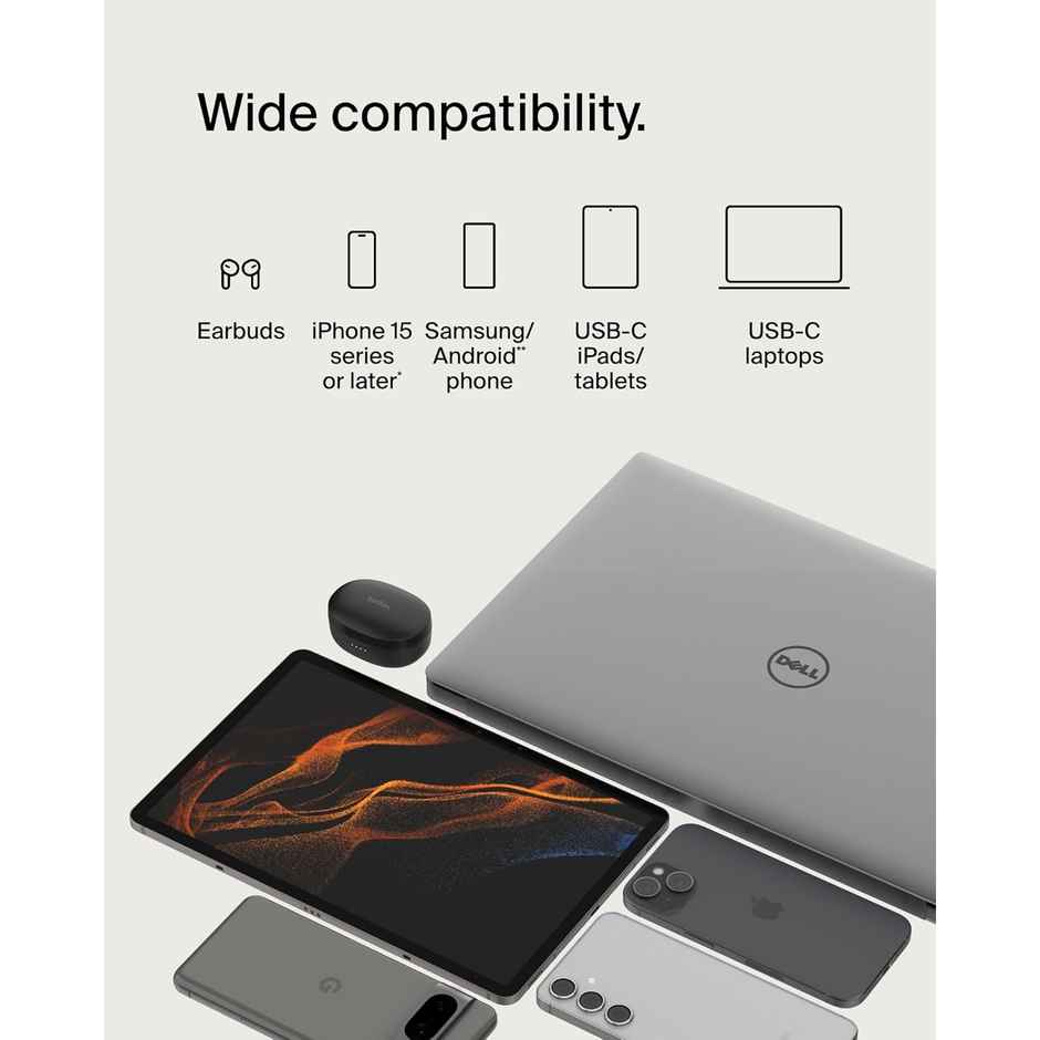 Belkin Braided USB-C To USB-C Cable | 1 m | White