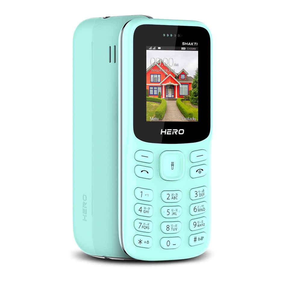 Lava Hero Shakti 2025 Dual Sim Keypad Mobile Phone with Vibration Alert |1.8" Display | Mint Green