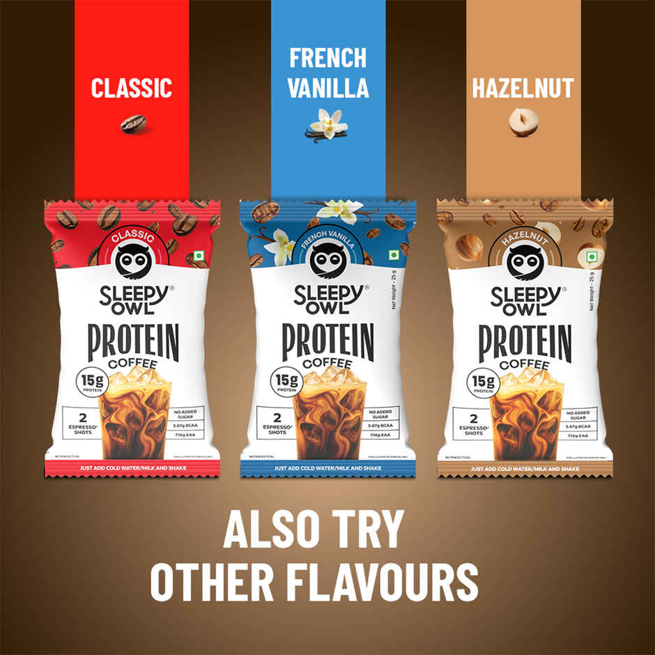 Sleepy Owl Hazelnut Protein Coffee Sachet