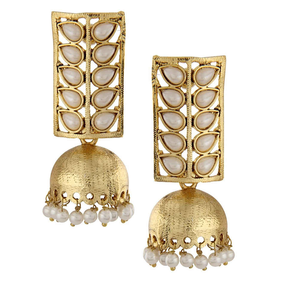 Shining Diva Fashion Traditional Pearl Stylish Jhumki/jhumka Earrings for Women and Girls | 8421er