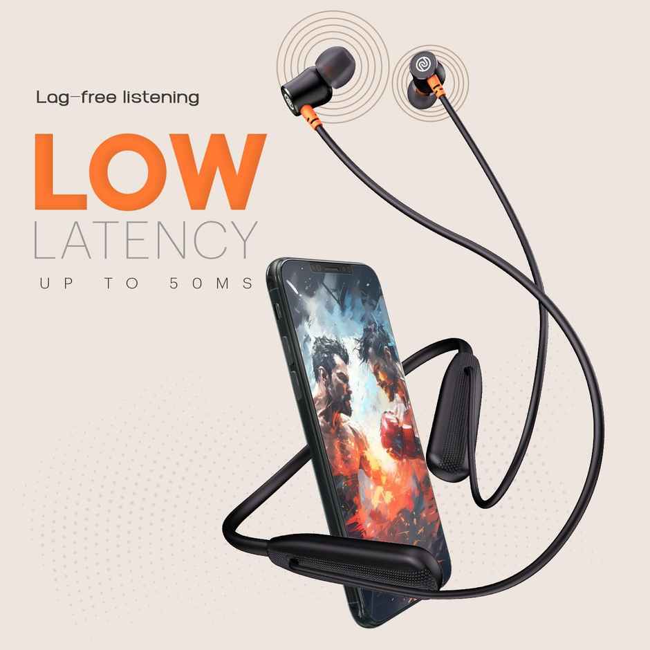 Noise Airwave Bluetooth Wireless Neckband Earphones with Mic - Midnight Blue