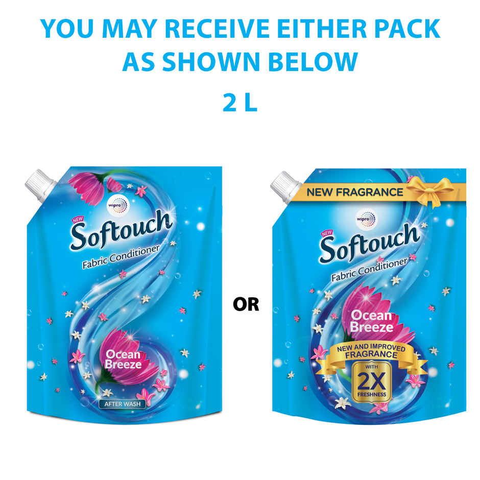 Softouch Ocean Breeze After Wash Fabric Conditioner With Antibacterial Protection