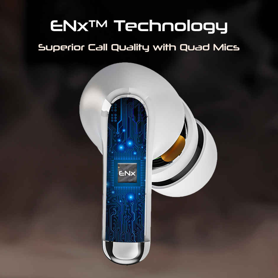 boAt Immortal 125 TWS Earbuds for Gaming w/ 40H Playtime, BEAST Mode & RGB LEDs | White Sabre