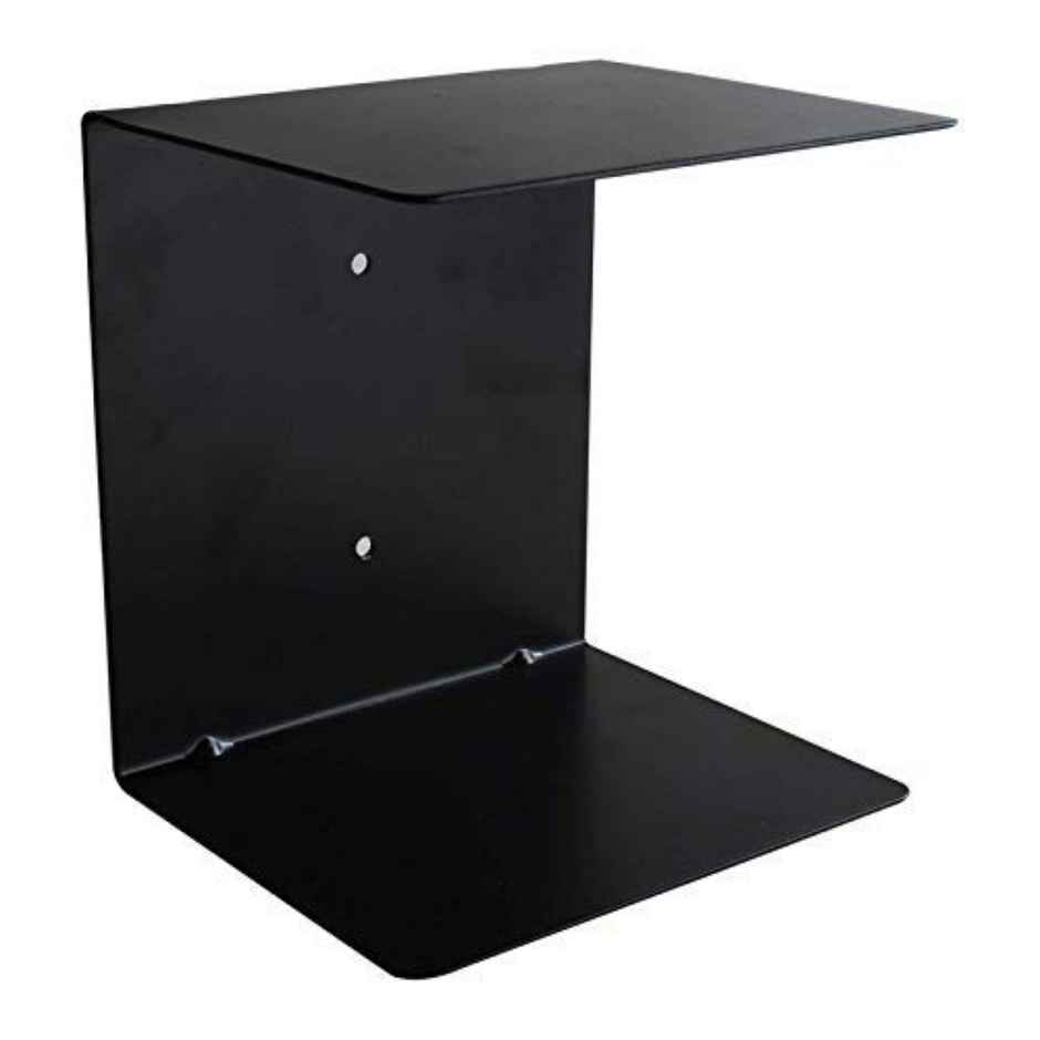 Go Hooked Metal Wall Mounted Book Shelves - Black