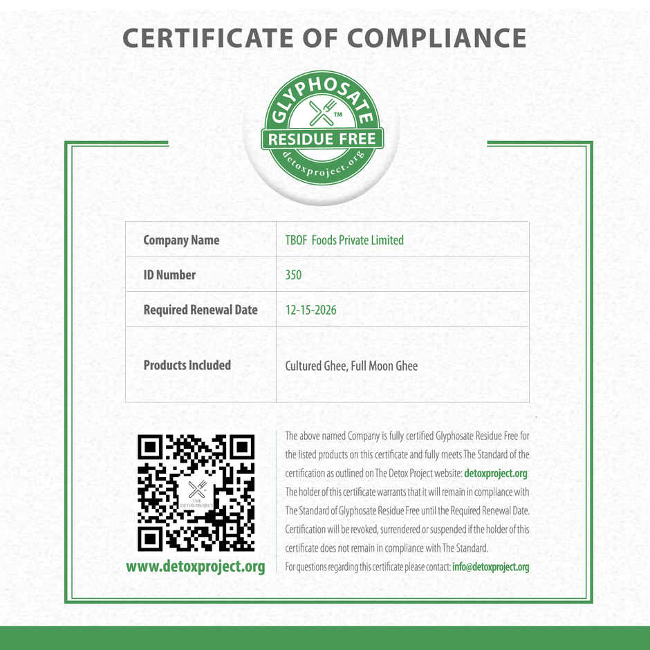 Two Brothers A2 Cow Cultured Ghee Desi Gir Cow | Jar