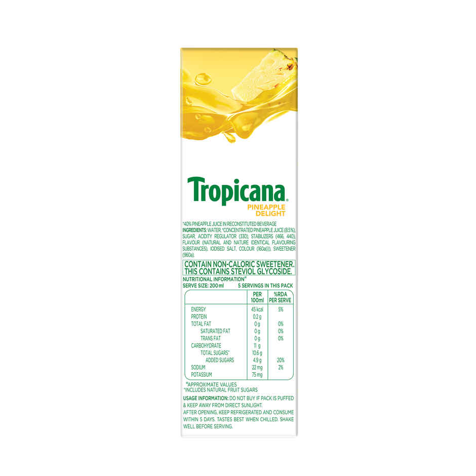 Tropicana Delight Pineapple Fruit Juice