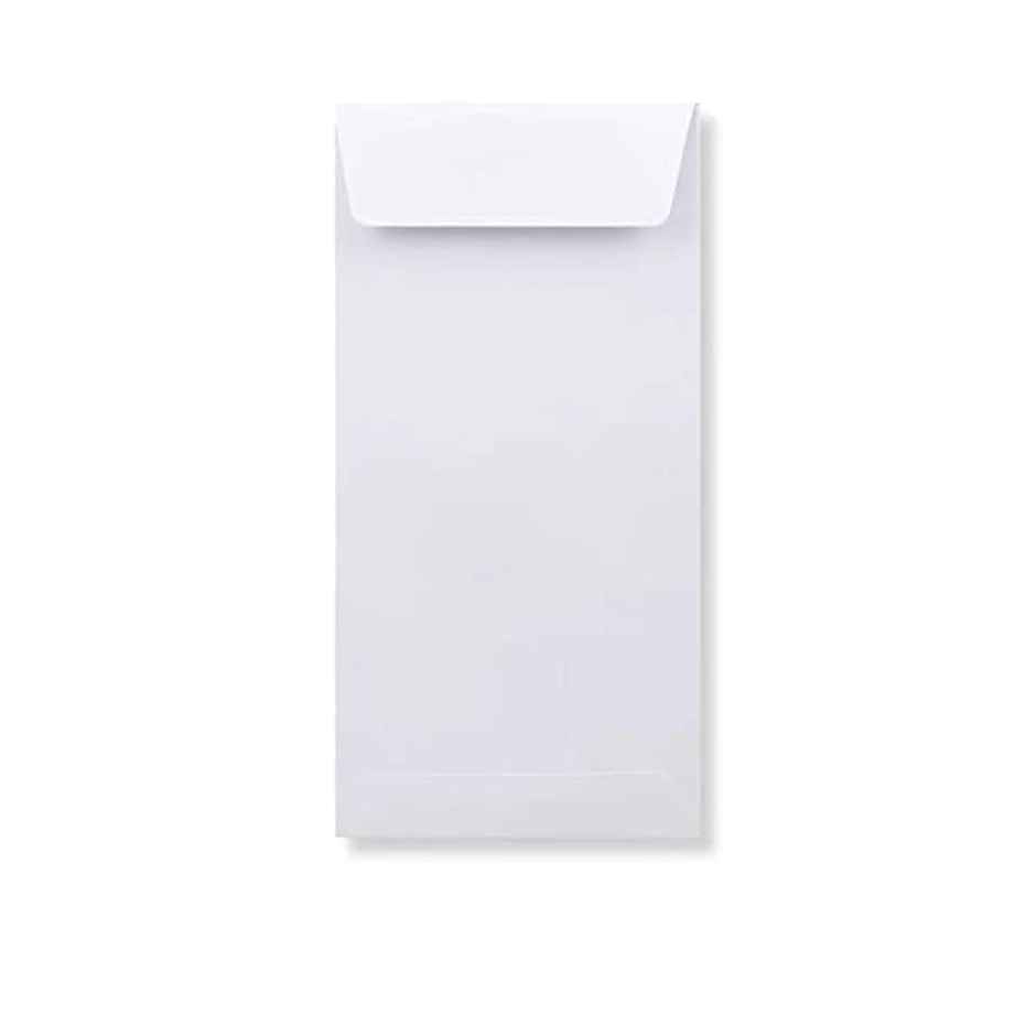 Saya Count of 50 White Envelopes - 11 x 5 inch 90gsm High-Bright Paper