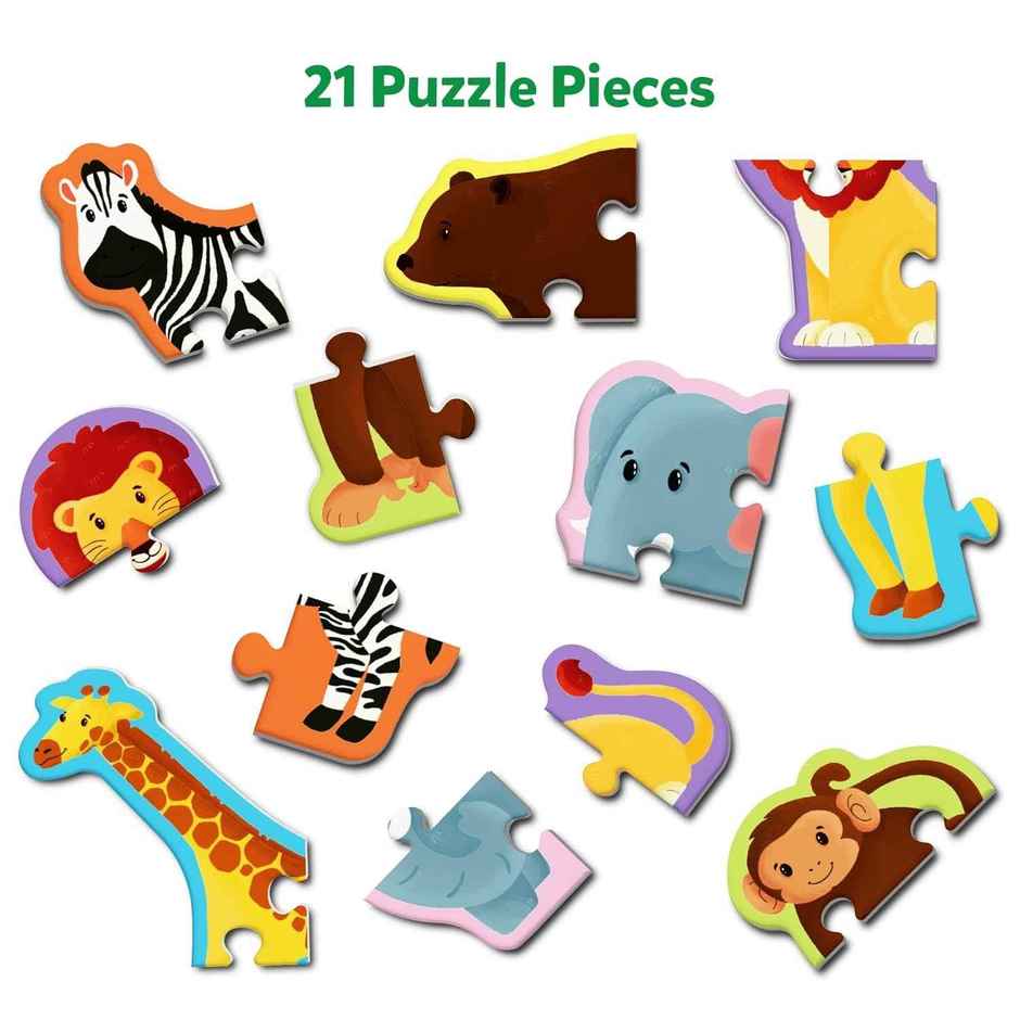 Skillmatics My First Puzzle Set - Wild Animal Jigsaw & Toddler Puzzles