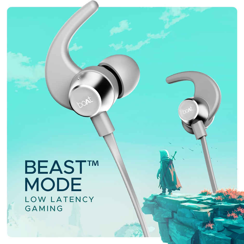 boAt Rockerz 255 Pro+ w/Upto 60 Hours Playback, ASAP Charge(10 Mins=20 Hours)(Moon White)